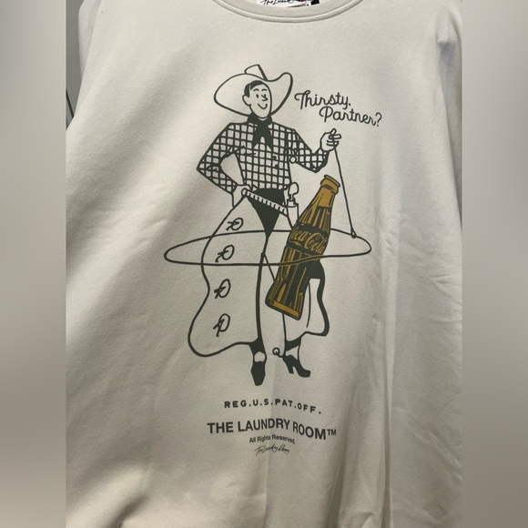 The Laundry Room Coca Cola Thirsty Partner Graphic Sweatshirt XL - Picture 4 of 6